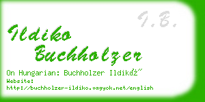 ildiko buchholzer business card